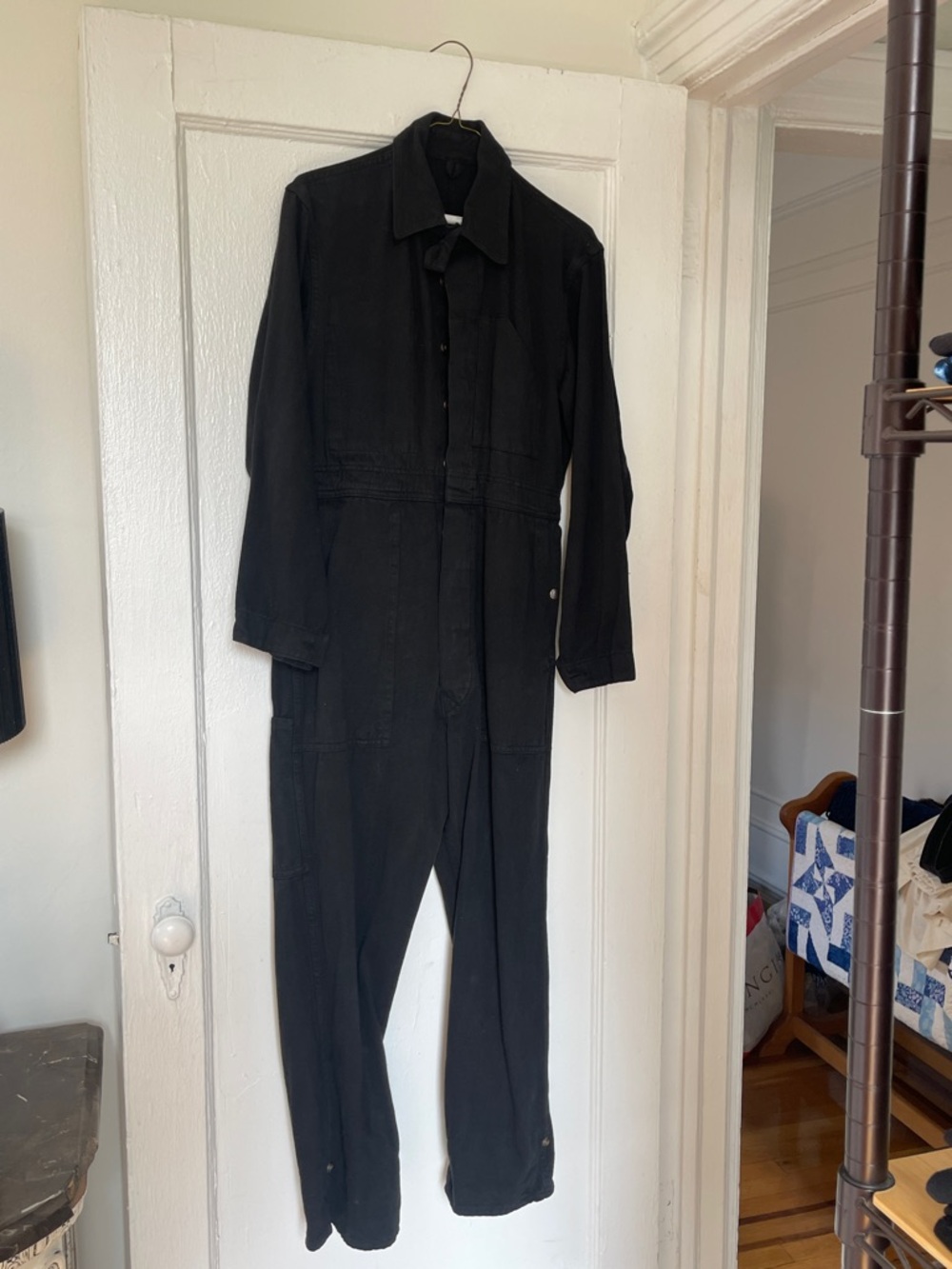 Black Women's Utility Jumpsuit